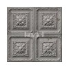 PPV014P06X24 | Antique mid-grey tin tiles wallpaper