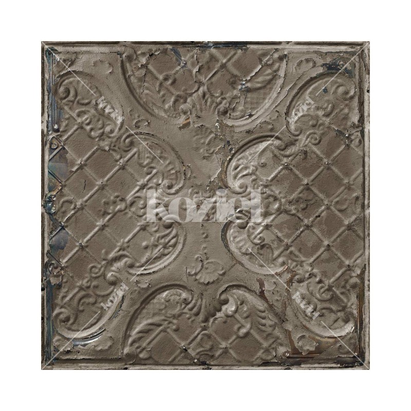 PPV018P07X6 | Antique taupe grey tin tiles