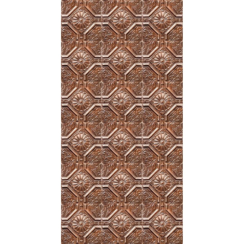 PPV020D36X6 | Antique copper tin tiles wallpaper