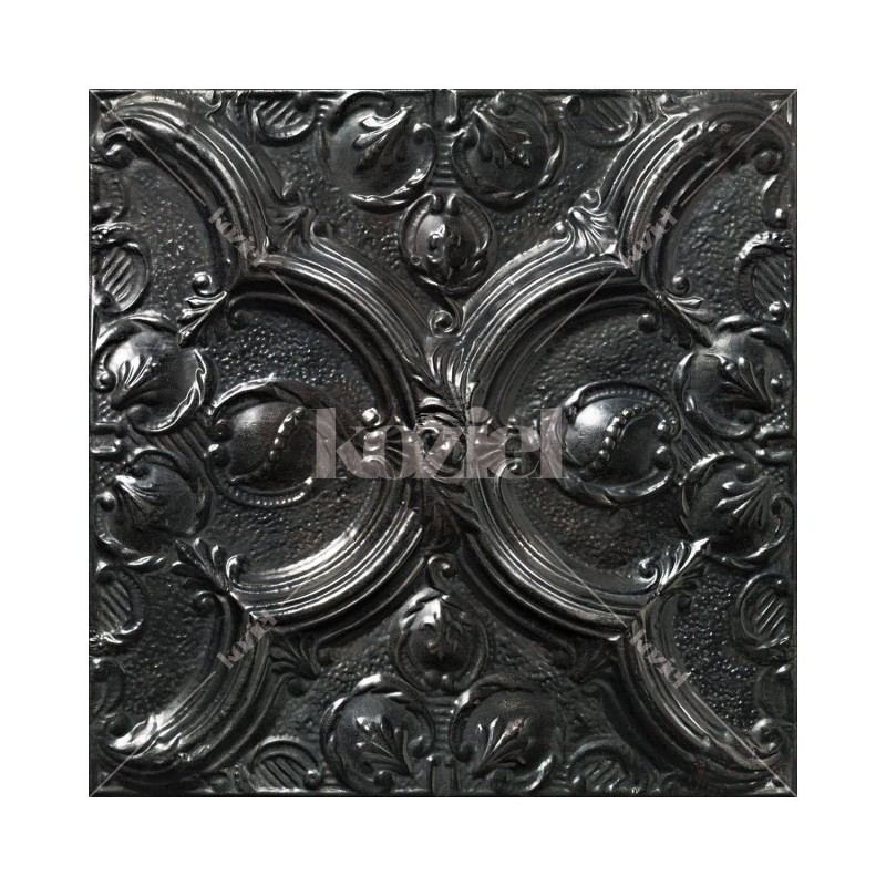 PPV021D31X6 | Antique carbon tin tiles wallpaper