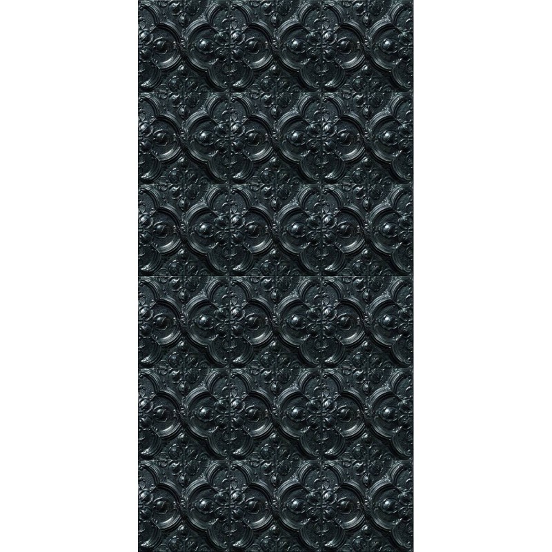 PPV021D31X6 | Antique carbon tin tiles wallpaper