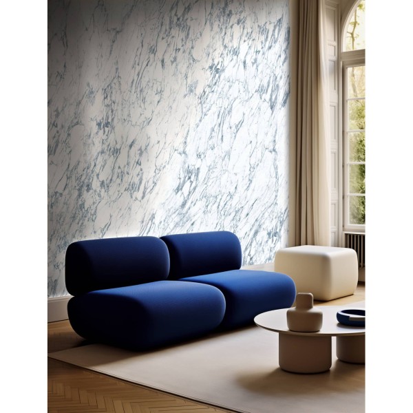 CUST-LPM008 | White & Blue Arabescato marble