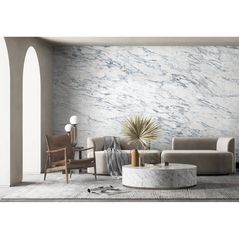 CUST-LPM008 | White & Blue Arabescato marble