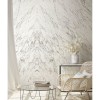 CUST-LPM016LO | Beige Grey Arabescato marble panoramic mural open book effect