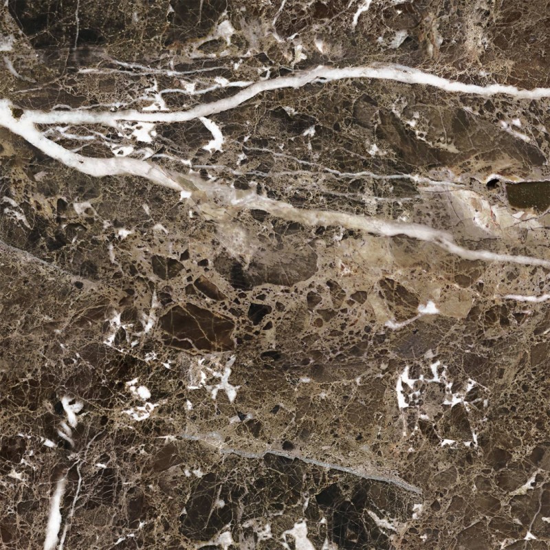 CUST-LPM018 | Brown Emperador marble panoramic wall mural