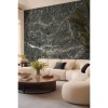 CUST-LPM019 | Anthracite Emperador marble panoramic wall mural