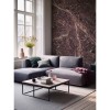 CUST-LPM022 | Deep Purple Emperador marble panoramic wall mural