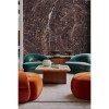 CUST-LPM022 | Deep Purple Emperador marble panoramic wall mural