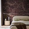 CUST-LPM022 | Deep Purple Emperador marble panoramic wall mural