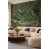 CUST-LPM023 | Green Emperador marble panoramic wall mural