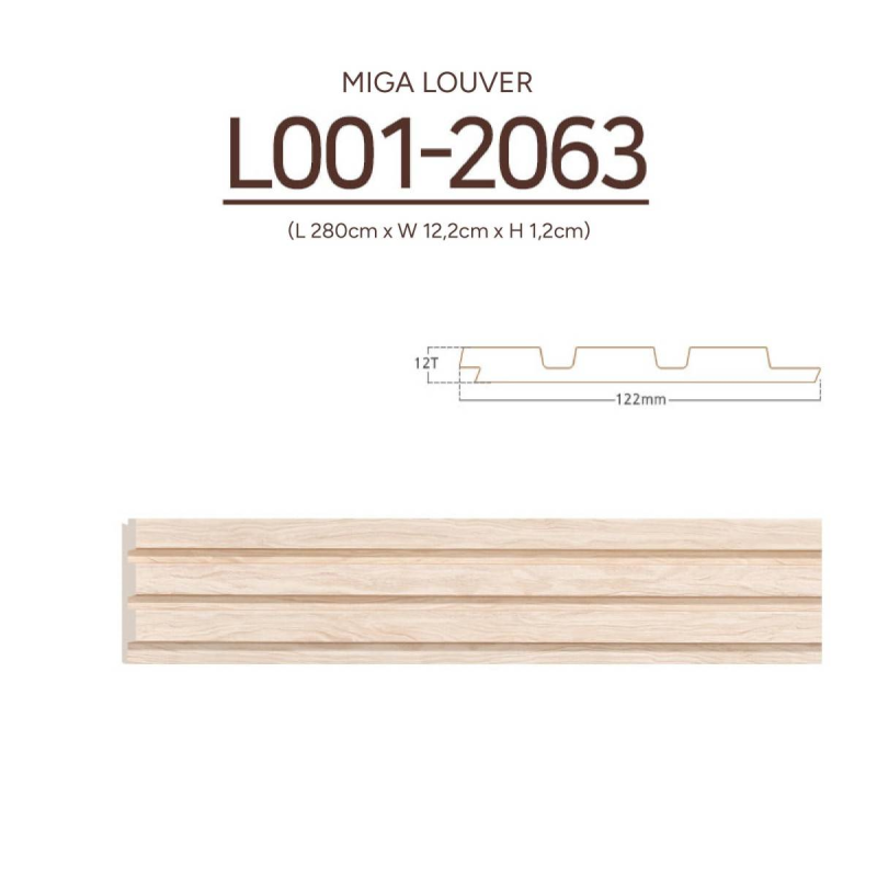 Fluted mdf panel | WPC wall cladding | L001-2063