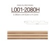 Fluted mdf panel | WPC wall cladding | L001-2080H