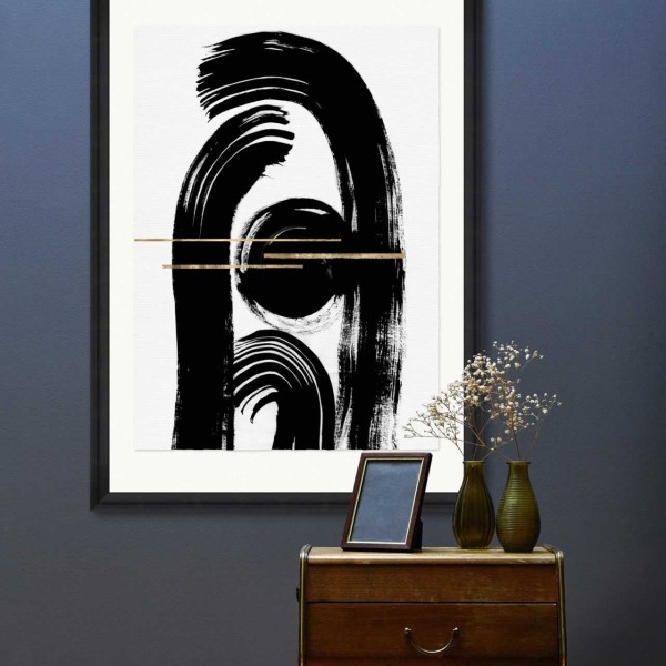 MINDTHEGAP | GESTURAL ABSTRACTION Framed Art