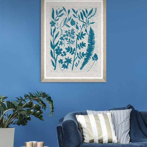 MINDTHEGAP | LINOCUT LEAFS Framed Art