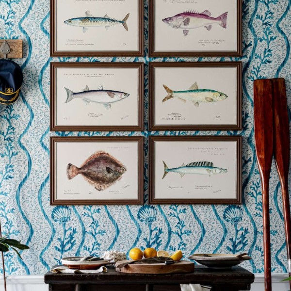 MINDTHEGAP | MEDITERRANEAN FISH Framed Art by F Clark