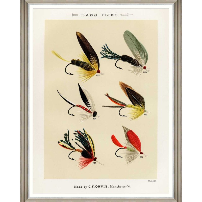 MINDTHEGAP | FISHING FLIES Framed Art by Mary Orvis Marbury