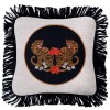 MINDTHEGAP | BENGAL TIGERS Linen Embroidered Cushion | LC40031