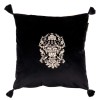 MINDTHEGAP | MANOR CREST Velvet Embroidered Cushion | LC40043