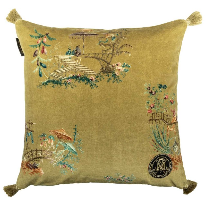 MINDTHEGAP | CHINOISERIE Velvet Cushion | LC40054