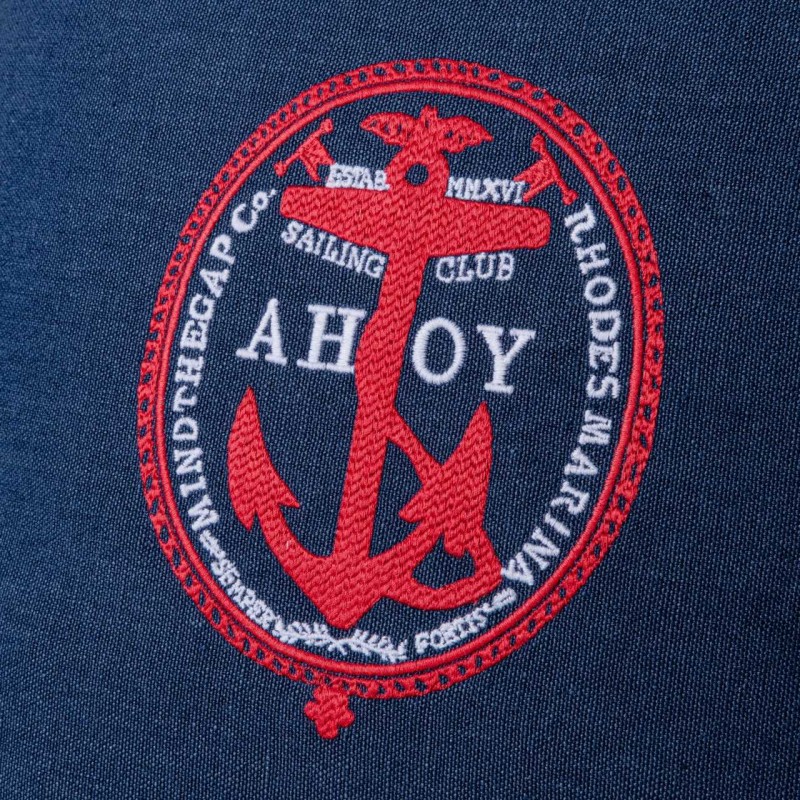 MINDTHEGAP | AHOY! Linen Embroidered Cushion | LC40103