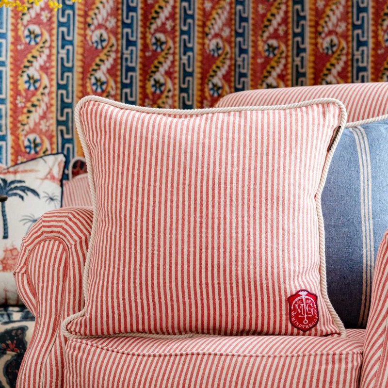 MINDTHEGAP | RHUBARB Stripe Cushion