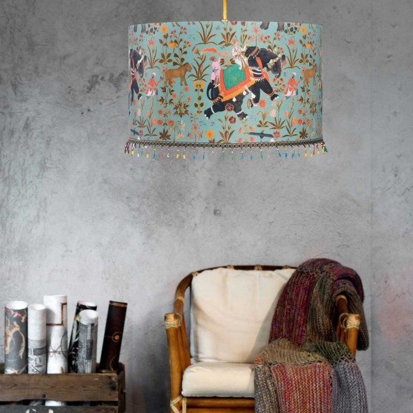 MINDTHEGAP | HINDUSTAN Aquamarine Lampshade | LS30456