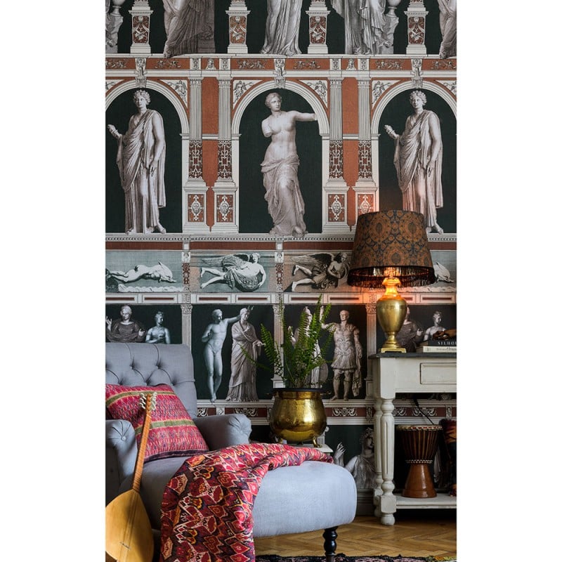 MINDTHEGAP | THE WALLPAPER COMPENDIUM | STATUES ANTIQUE Taupe | WP20423