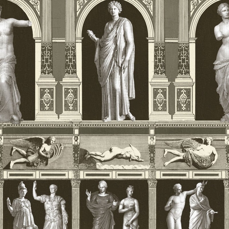 MINDTHEGAP | THE WALLPAPER COMPENDIUM | STATUES ANTIQUE Taupe | WP20423