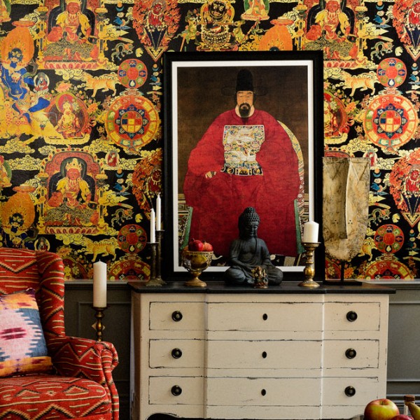 MINDTHEGAP | THE WALLPAPER COMPENDIUM | TIBETAN TAPESTRY Metallic Edition | WP20450 Wallpaper