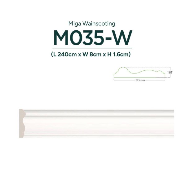 Wainscotting wood paneling | Moulding wall | M035-W