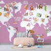 TM | Pink Cotton Maps | MUR7027B