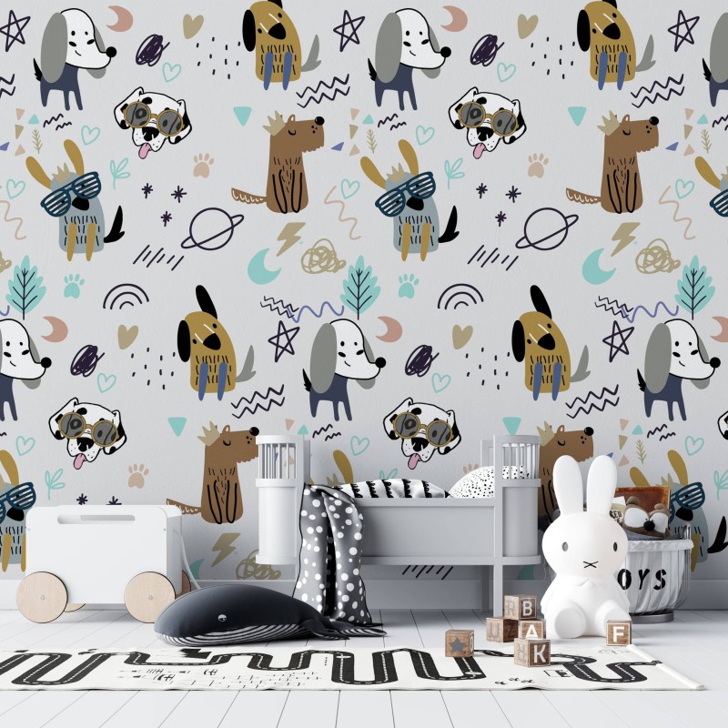 TM | Cool Dogs in White | MUR7310