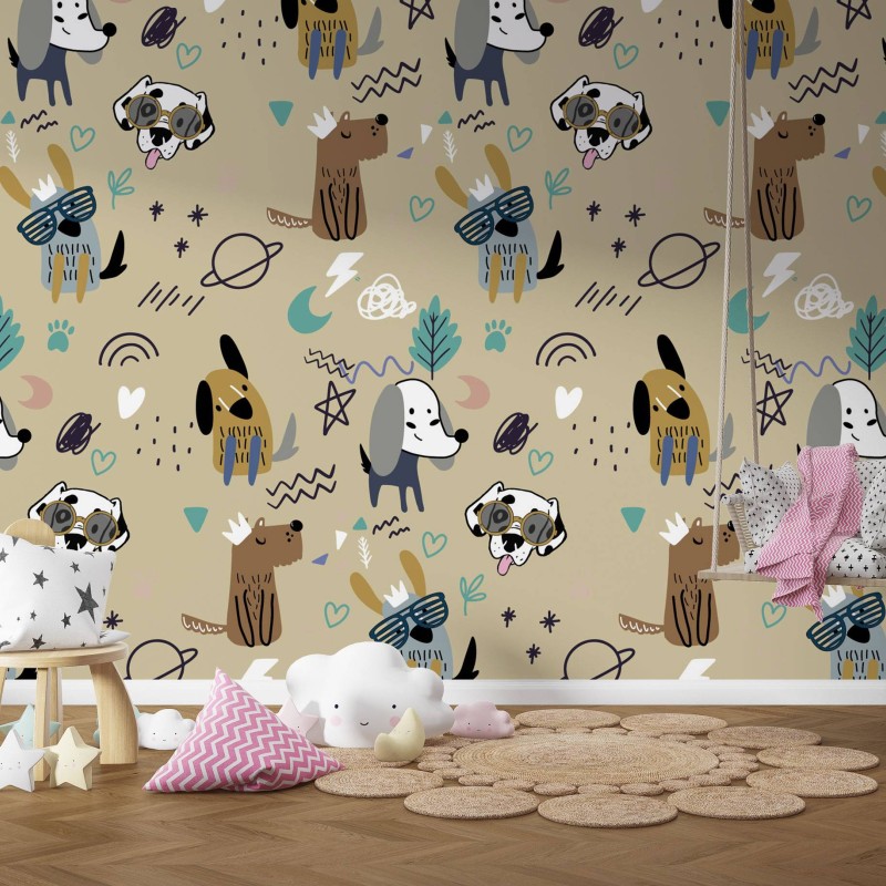 TM | Cool Dogs in Brown | MUR7310A