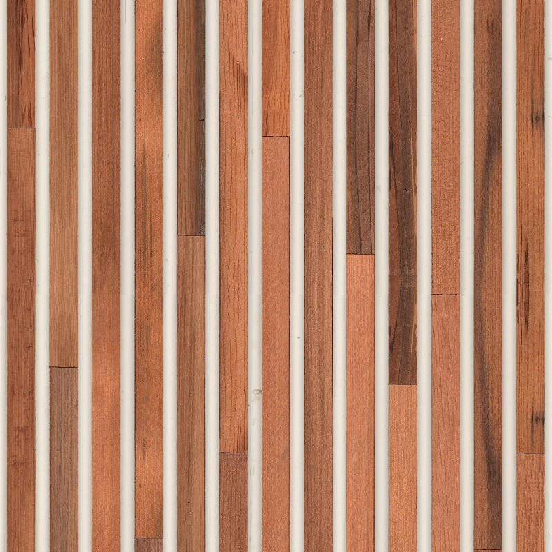 NLXL / TIM-02 TEAK ON WHITE TIMBER STRIPS