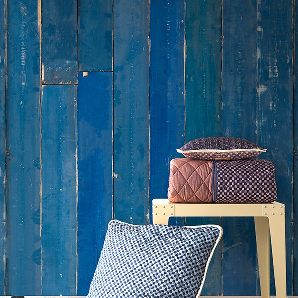 NLXL / PHM-36 BLUE SCRAPWOOD MATERIAL WALLPAPER BY PIET HEIN EEK