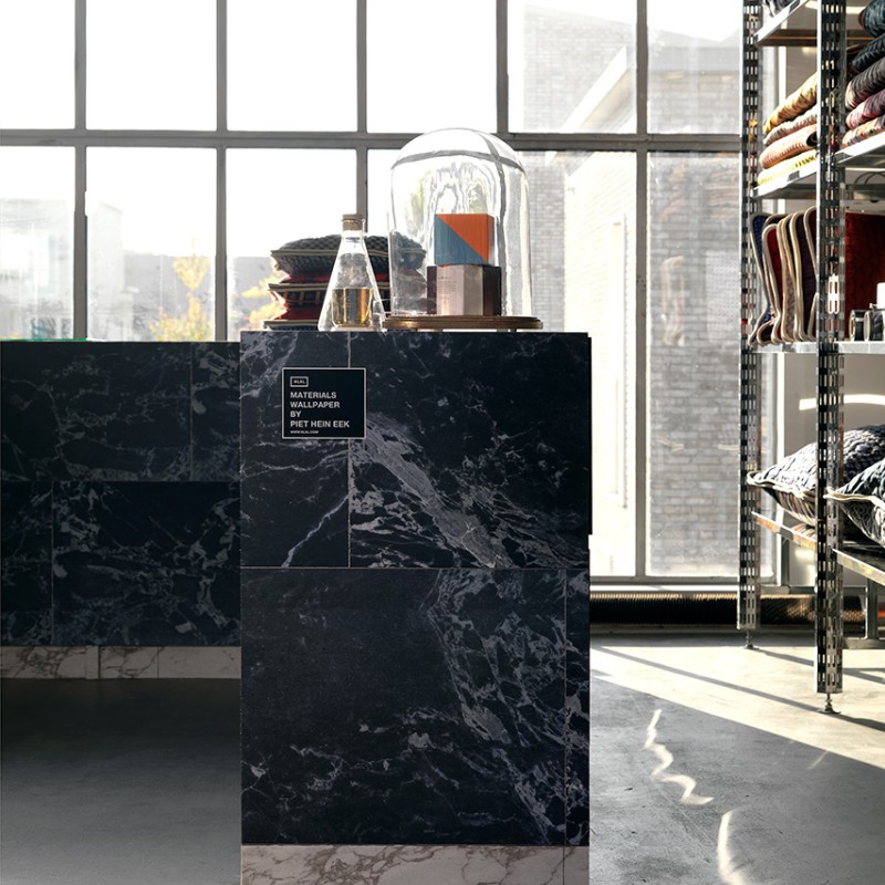 NLXL / PHM-51A BLACK MARBLE MATERIALS WALLPAPER