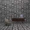 NLXL / JOB-06 WITHERED FLOWERS BLACK ARCHIVES WALLPAPER BY STUDIO JOB