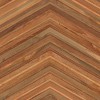 NLXL / Teak on teak chevron Timber Strips / TIM-06