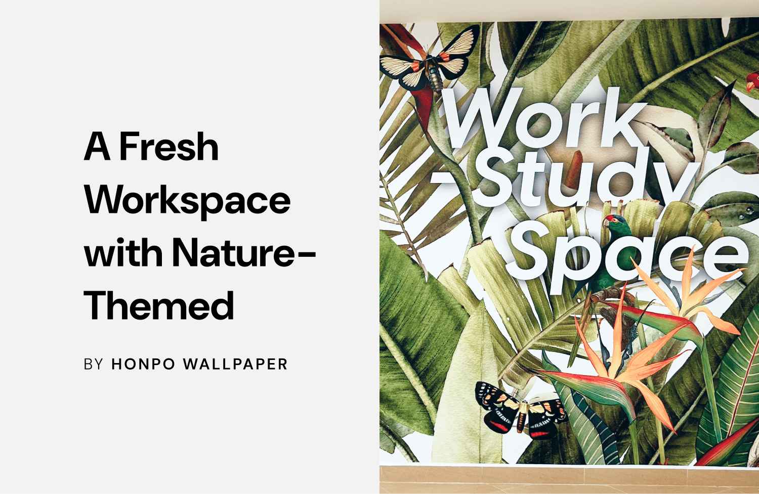 A Fresh Workspace with Nature-Themed 