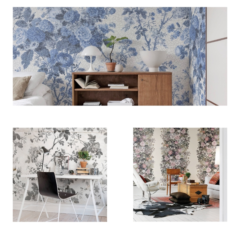 floral wallpaper for a cozy ambiance by HONPO Wallcovering store singapore