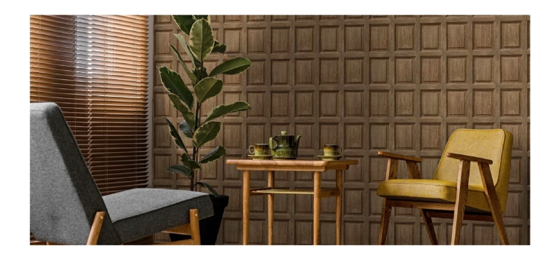 Wood Themed Interior Ideas by HONPO Wallpaper Singapore