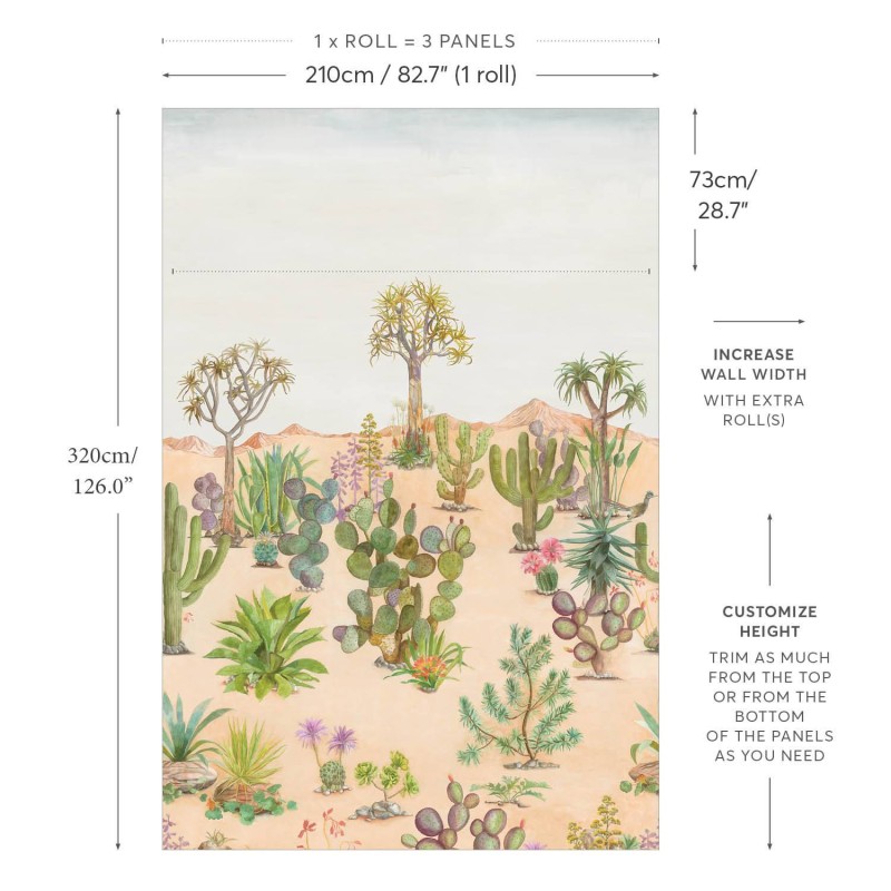 Classic Desert Mural Wallpaper | Sian Zeng