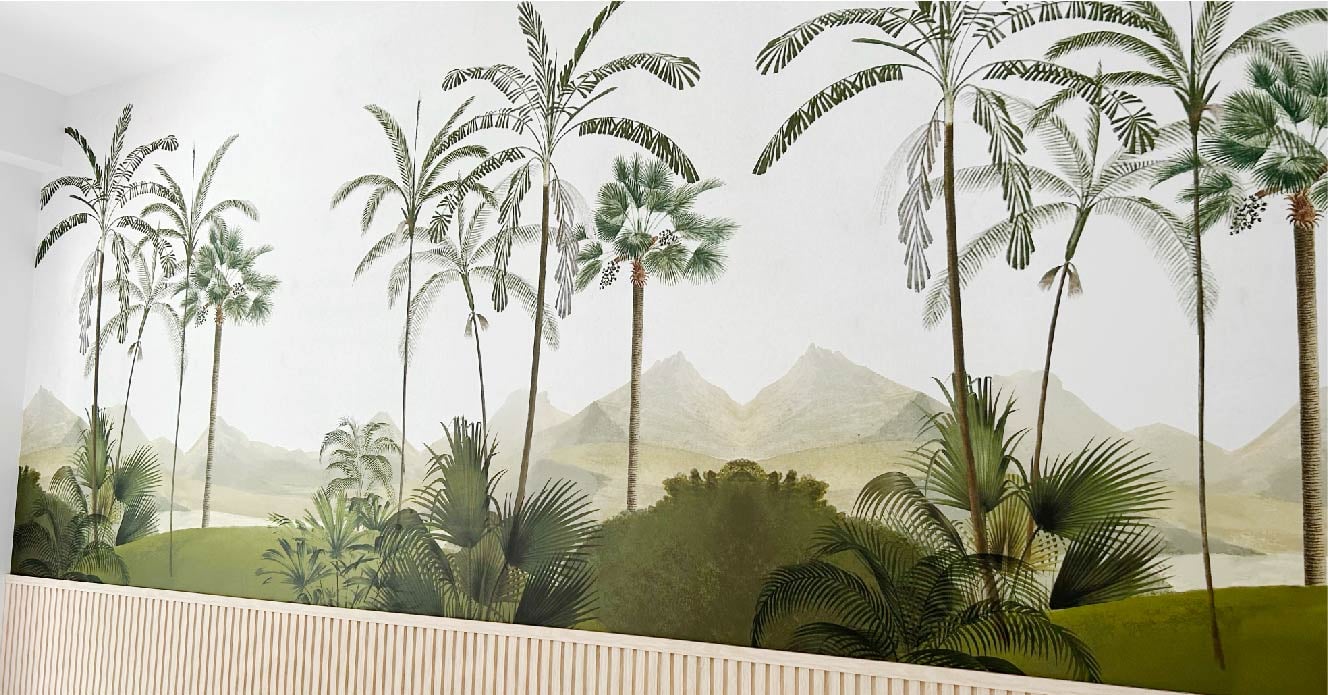 tropical wallpaper, close-up