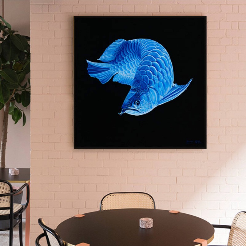 Frame - Majestic Blue arowana fish