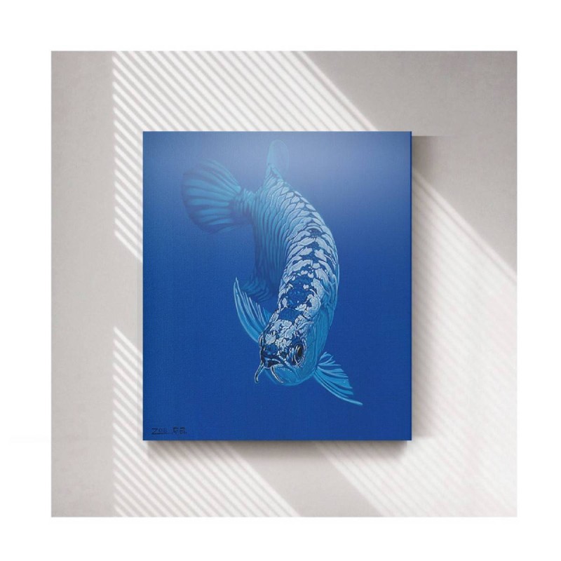 Frame - Water world blue arowana fish