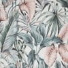 Graham & Brown / PARADISE / Leaves Exotic Light Green Pink 107009