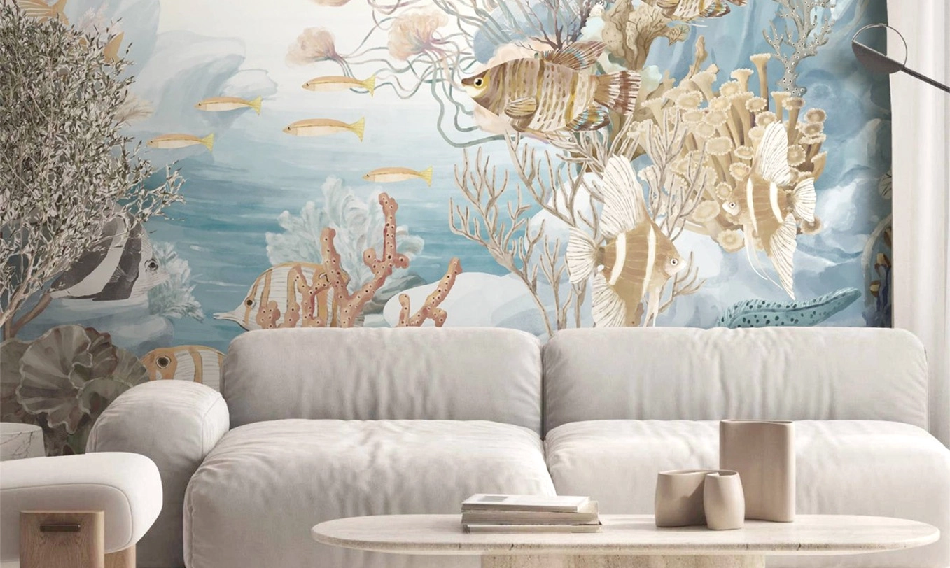 wildlife wallpaper for living room