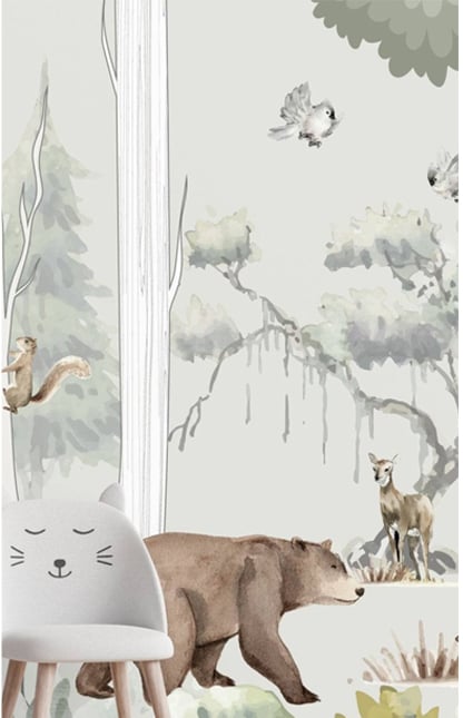 safari wall mural