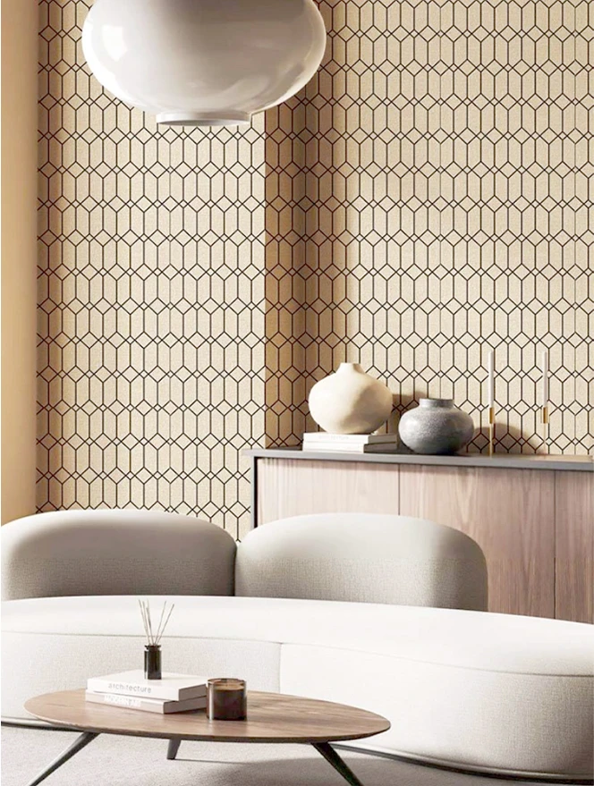 geometric print wallpaper