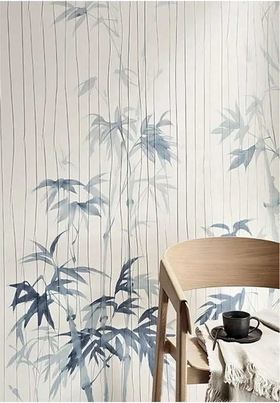 white mural wallcoverings